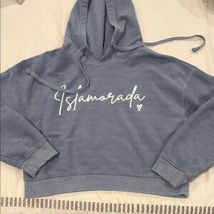 Women's Blue Islamadora, The Keys Hoodie Sweater